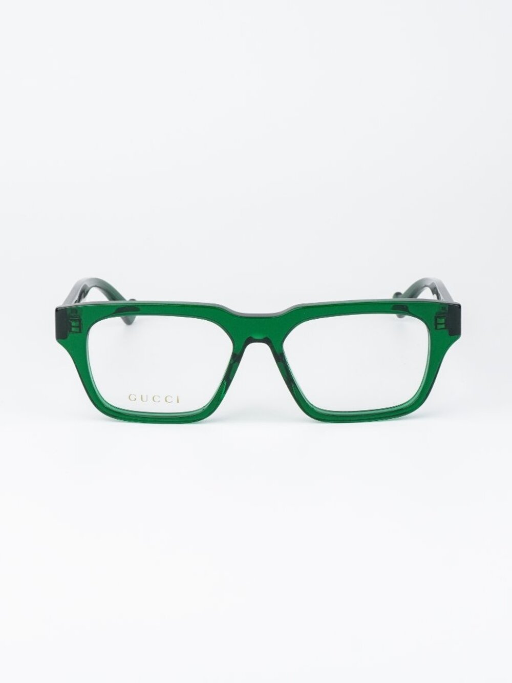 Gucci Men Eyeglasses Transparent Green Square GG0963O 004 NEW AUTHENTIC - Picture 2 of 10